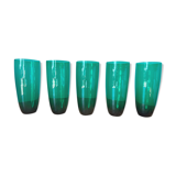 Vintage liquor and lemonade glasses, mid century modern from 1960s for apartment decoration / tablew