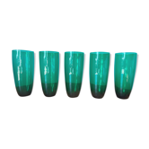 Set de 5 verres à liqueur et limonade vintage, du milieu du siècle à partir des années 1960 pour la décoration d’appartements