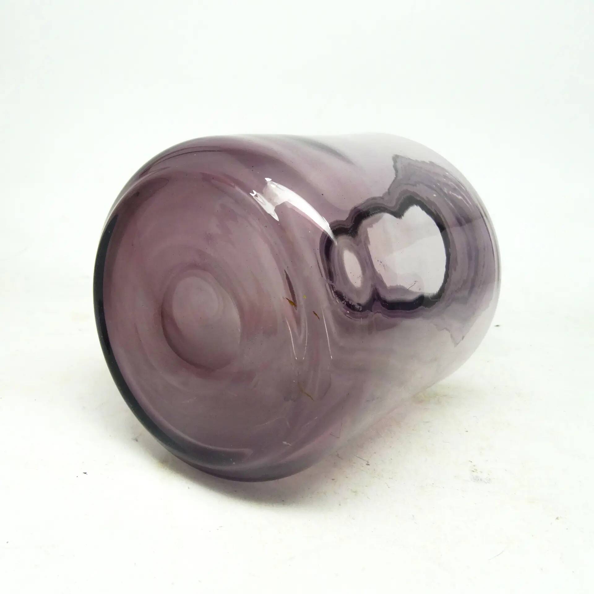 Postmodern vase, glass, designed by S. Sadowski, Poland, 1970s