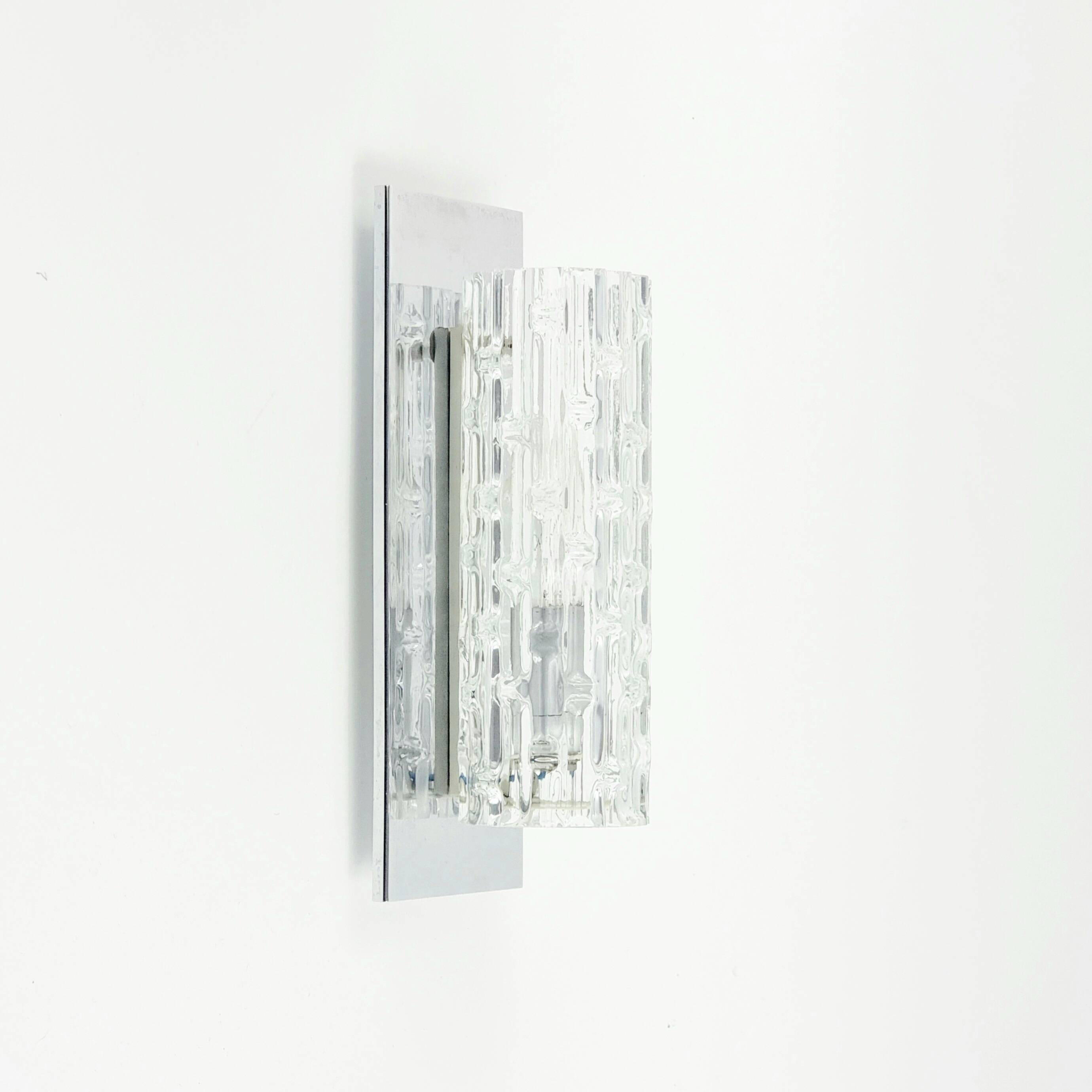 Pair of Mid Century Modern Murano Glass Wall Lights From Doria, 1960s