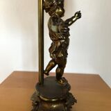 Golden bronze bedside lamp