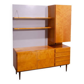 Mid century wall shelf cabinet 1960´s by UP Závody, Czechoslovakia