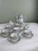 Antique coffee service in fine gilded porcelain – for 6 people – Vintage