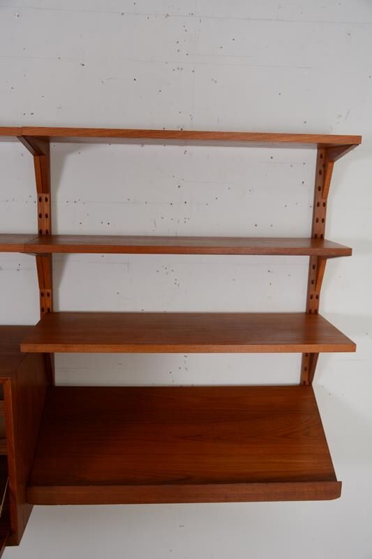 Vintage modular wall system by Poul Cadovius