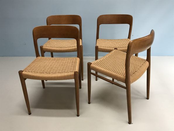 Set de 4 chaise N.O.Moller