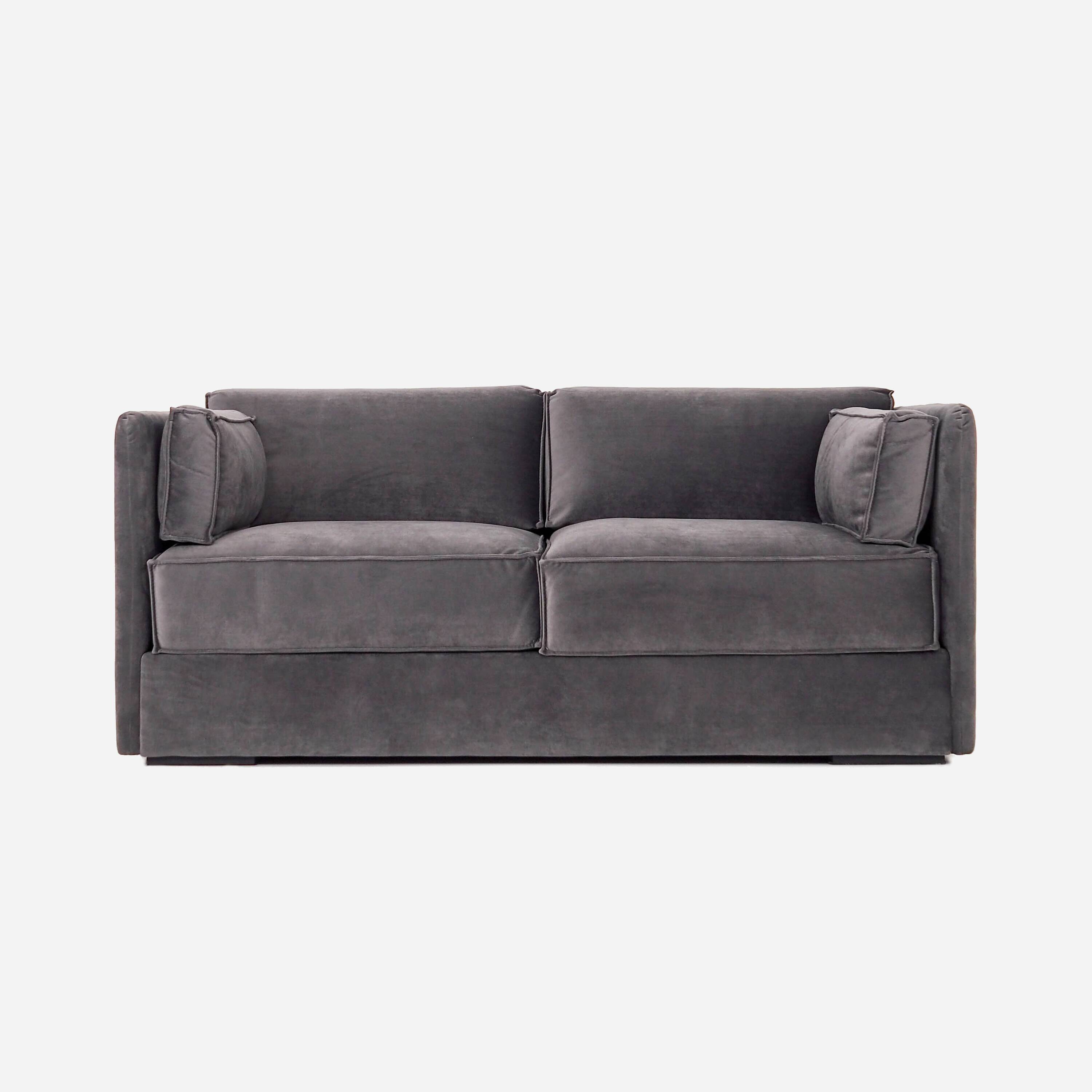 Sofa HAGA grey velour, Scandinavian design