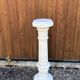 Decorative alabaster column – Vintage sculptural pedestal