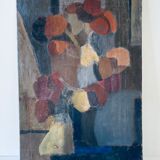 Oil on canvas stylized bouquet