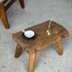 Stool in blond teak