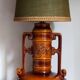 West germany ceramic floor lamp 70s