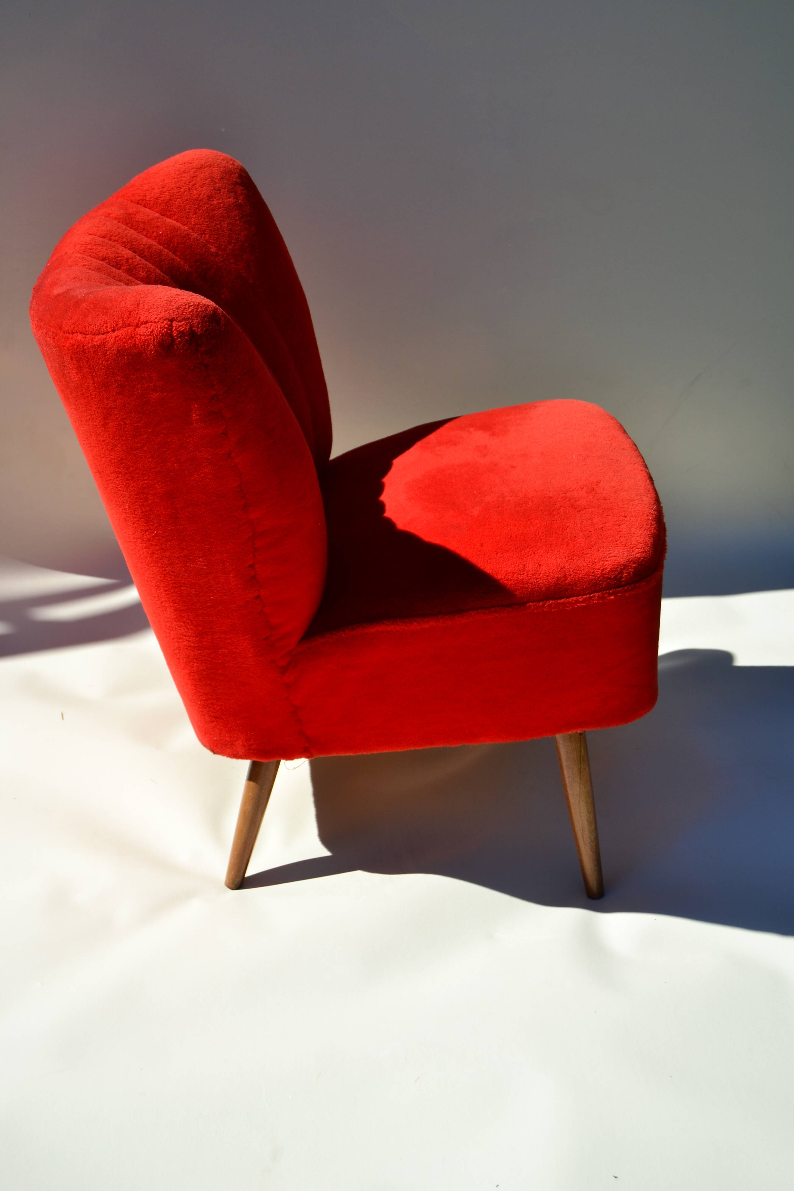 Red armchair 60s