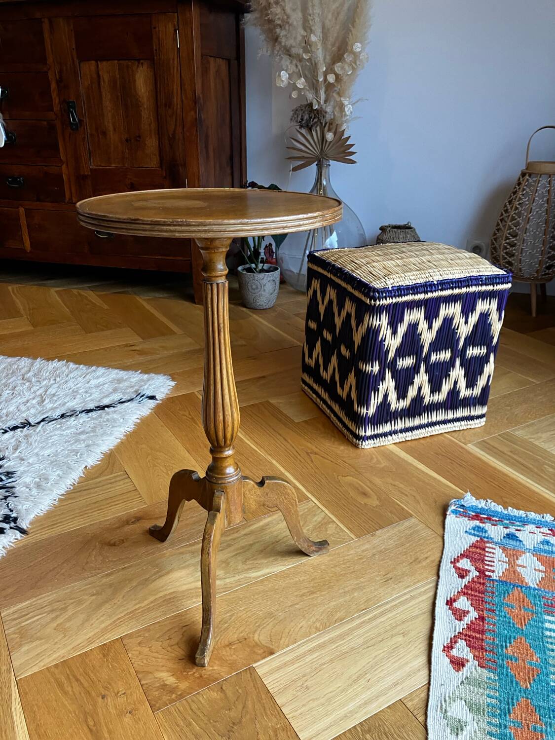 Vintage wooden side table