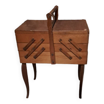 Worker sewing box creative leisure haberdashery wood 1940 france/ work box