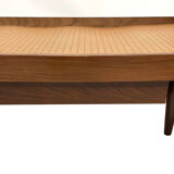 Vintage mid century daybed teak design with drawers