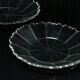 H1Y set of 4 faceted plates in Biedermeier style