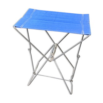 Folding stool in vintage canvas