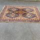 Burgundy floral wool oriental rug 200x300