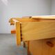 1960s František Mezulaník Mid-Century Maple Nightstands with Black and White Glass