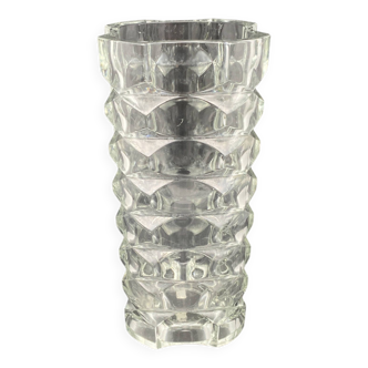 Square glass vase