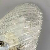 Ice glass wall light space age design