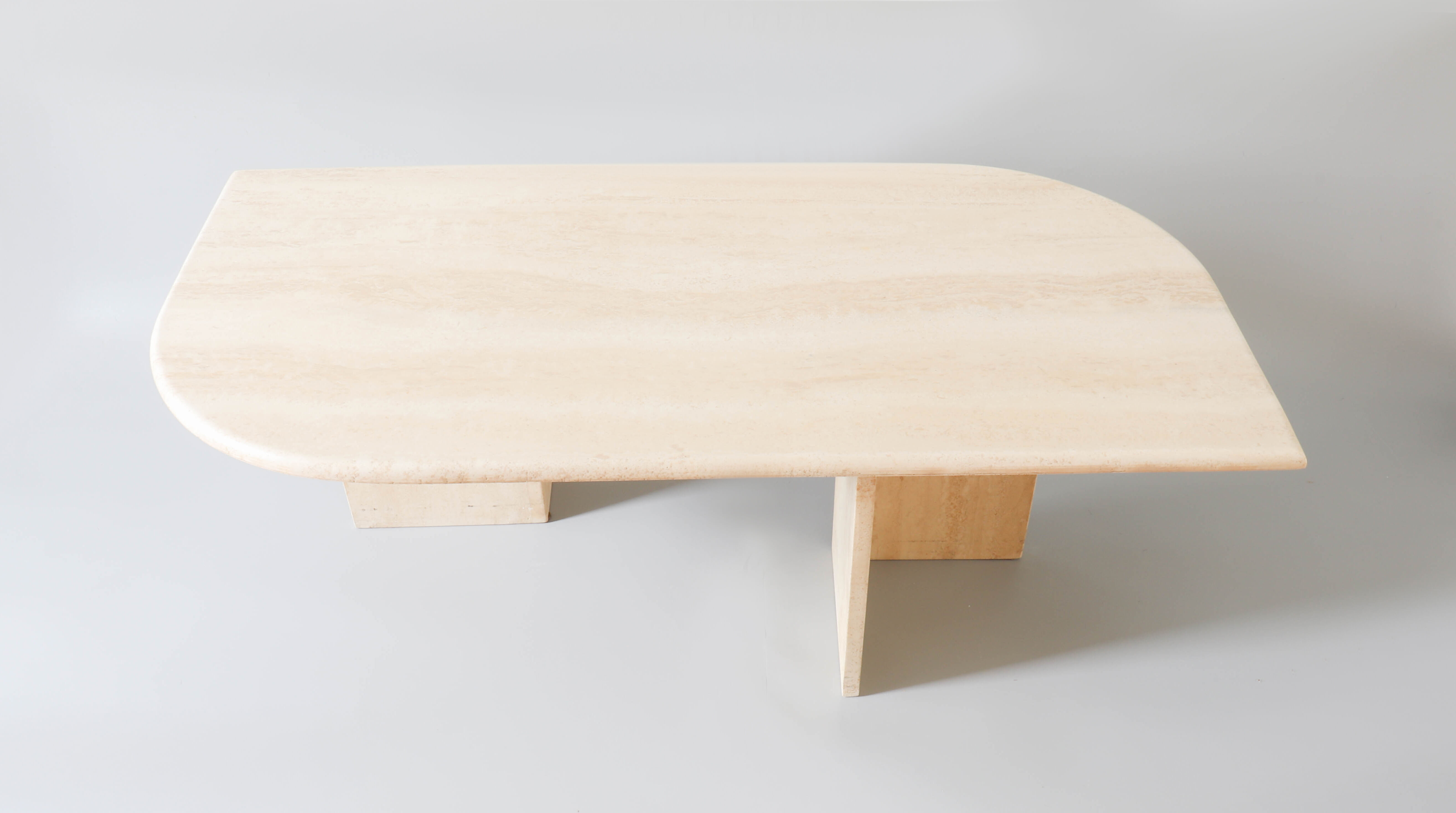Table basse en travertin vintage