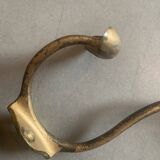 Paire de patères porte manteaux en laiton