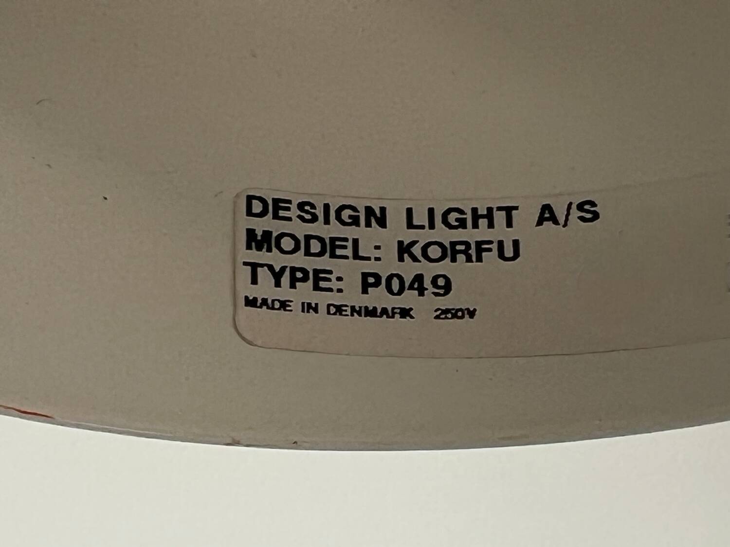 Danish pendant light from the 70s