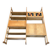 Modular shelf scandinavian design 1950 "henry kjaernulf"