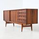 Oswald Vermaercke 'Paola' sideboard rosewood V Form Belgium 1960