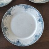5 ironstone plates from Sarreguemines