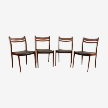 Vintage Scandinavian rosewood chairs 1960s