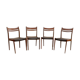 Vintage Scandinavian rosewood chairs 1960s