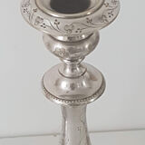 Pair of old candlesticks silver metal Christopfle