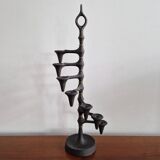 cast iron and brass candelabra by Jens Quistgaard, Denmark 1960's