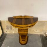 Art deco half moon console