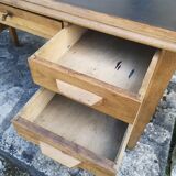 Industrial style oak desk