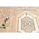 1970s Turkish Oushak Handmade Wool Cotton Orange Runner Rug 73x192