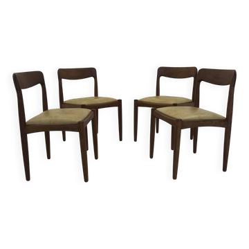Chaises de salle à manger danoises vintage en teck par HW Klein pour Bramin, lot de 4