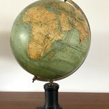 Globe map ancient world 1880 Ernst Schotte