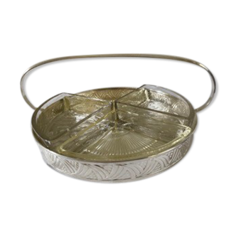 Silver metal dish