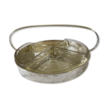 Silver metal dish