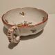 Angoulême earthenware cove cup floral décor