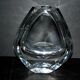 Neptune design vase in baccarat crystal signed designer thomas bastide 1988