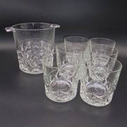 Seau à glace assorti de 6 verres