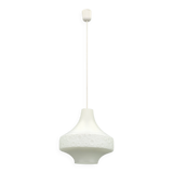 Suspended globe lamp in opaline glass, Czechoslovakian, 1970s.