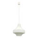 Suspended globe lamp in opaline glass, Czechoslovakian, 1970s.