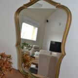 Miroir en bois doré ancien  46/76 cm