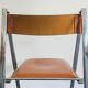 Paire de chaises pliantes modèle Tamara par Arrben, cuir, 1970s