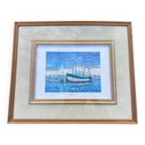 Lithograph signed "Port Vendres" – Valentin