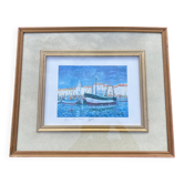 Lithograph signed "Port Vendres" – Valentin